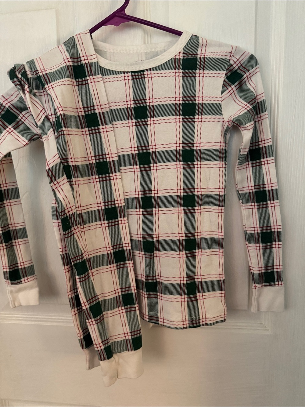 Wondershop Green, White & Red Plaid Kids Pajamas